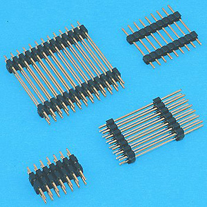 2.54mm(0.1") Pin Header Double Plastic Base - DIP type